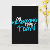 Carte Faire du kickboxing tous les jours (Fleur jaune)