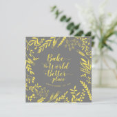 Carte Faire du monde une meilleure couronne de fleurs ca (Debout devant)