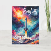 Carte faire exploser Good Luck dans vos examens GCSE ALe (Devant)