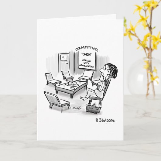 Carte Faire face à la solitude (Fleur jaune)