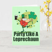 Carte Faire la fête comme un lutin (Fleur jaune)