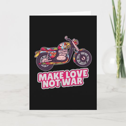Carte Faire l'amour pas la guerre (Devant)