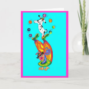 Carte Faire le clown (vide à l'intérieur)