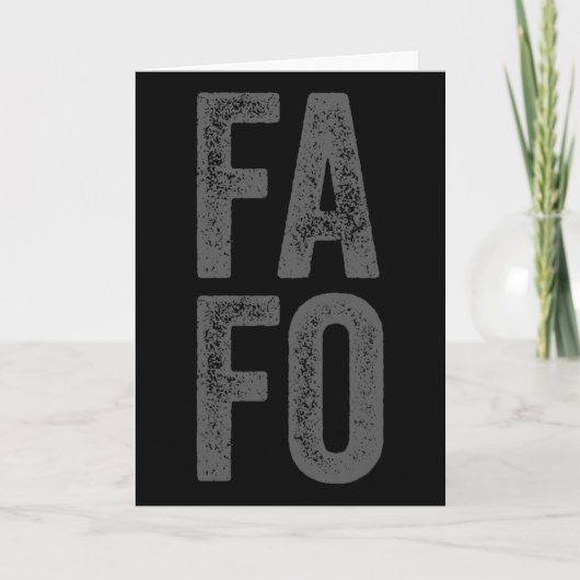 Carte Faire le con, Découvrir (Devant)
