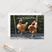 Carte Faire Le Pokey, Les Poulets De Pokey, (Devant/Arrière en situation)