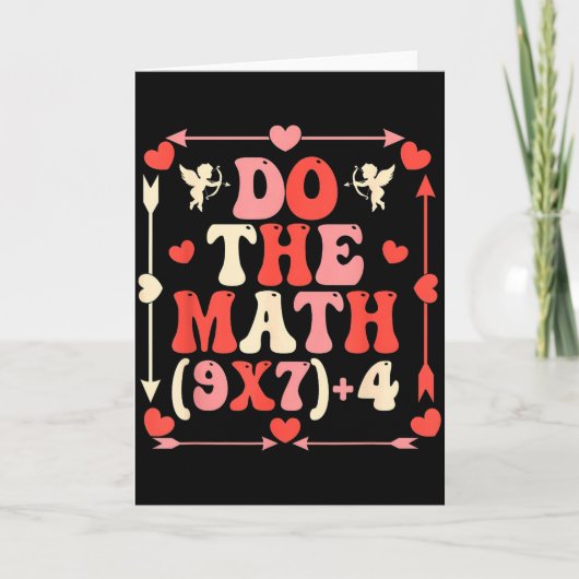 Carte Faire l'équation de la Saint-Valentin Prof de math (Devant)