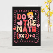 Carte Faire l'équation mathématique Saint-Valentin Prof  (Fleur jaune)
