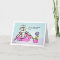 Faire mes propres cascades Dog Cartoon Get Well Ca