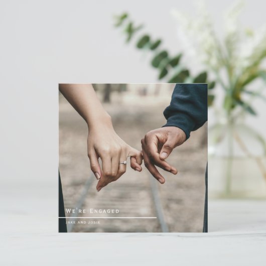 Carte faire-part (Debout devant)