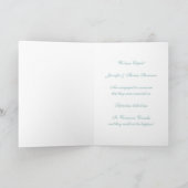 Carte Faire-part Aqua et Cream Elopement (Intérieur)