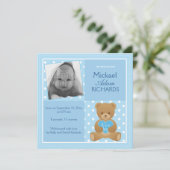 Carte faire-part "C'est un garçon" (Debout devant)