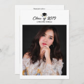 Carte Faire-part de diplôme (Devant / Derrière)