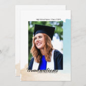 Carte Faire-part de diplôme (Devant / Derrière)