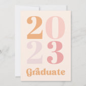 Carte Faire-part de diplôme | Girl Grad Card (Dos)