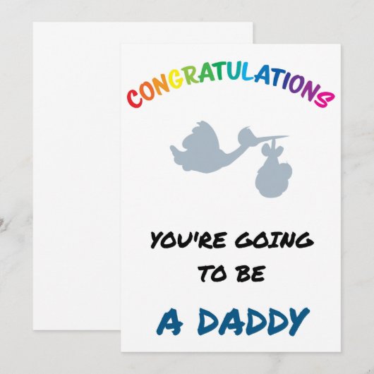 Carte Faire-part de grossesse (Devant / Derrière)