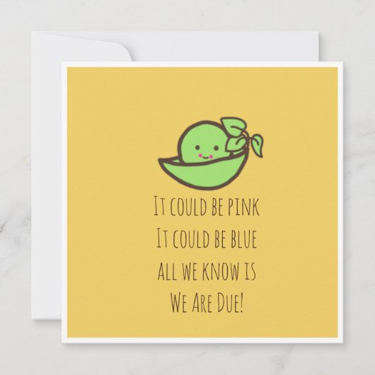 Carte faire-part de grossesse (Devant)