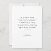 Carte Faire-part de grossesse avec photo (Dos)