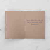 Carte Faire-part de grossesse fête des pères (Intérieur)