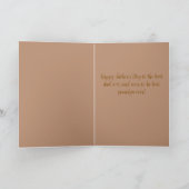 Carte Faire-part de grossesse fête des pères (Intérieur)