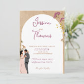 Carte faire-part de mariage (Debout devant)