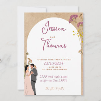 Carte faire-part de mariage