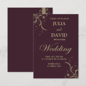 Carte faire-part de mariage (Devant / Derrière)