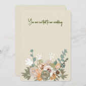 Carte faire-part de mariage (Devant / Derrière)