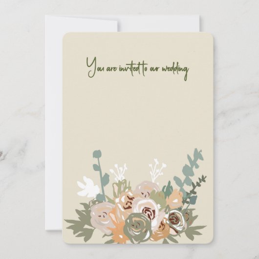 Carte faire-part de mariage (Devant)