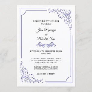 Carte faire-part de mariage