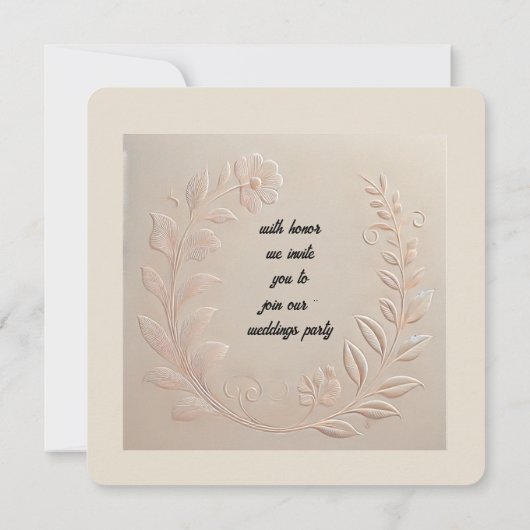 carte faire-part de mariage (Dos)