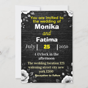 carte faire-part de mariage