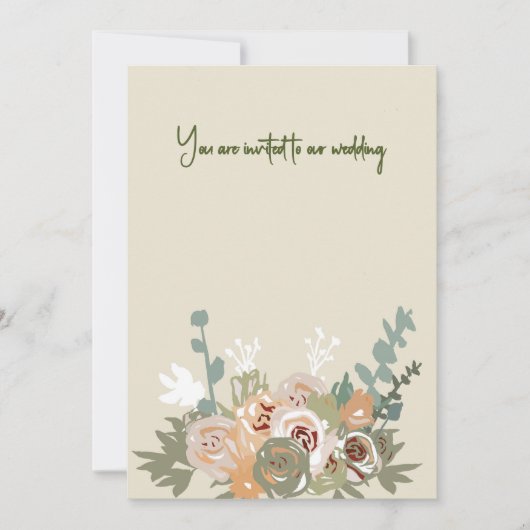 Carte faire-part de mariage (Devant)