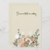 Carte faire-part de mariage (Devant / Derrière)