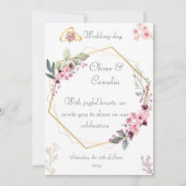carte faire-part de mariage (Devant)