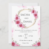 carte faire-part de mariage (Devant)