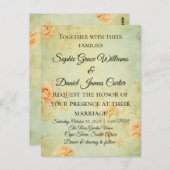 carte faire-part de mariage (Devant / Derrière)