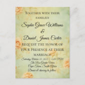 carte faire-part de mariage (Devant)