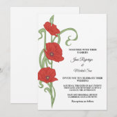 Carte faire-part de mariage (Devant / Derrière)