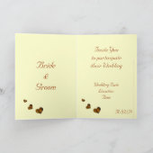 Carte faire-part de mariage (Intérieur)