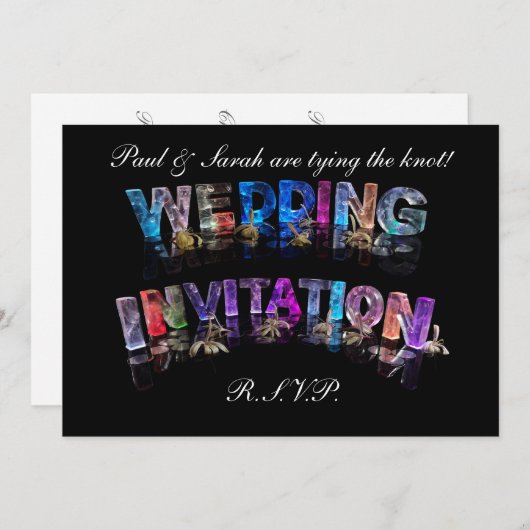 Carte Faire-part de mariage (Devant / Derrière)