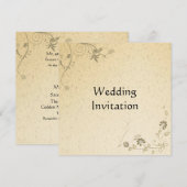 Carte Faire-part de mariage (Devant / Derrière)
