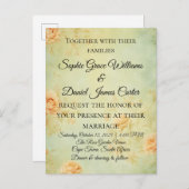 carte faire-part de mariage (Devant / Derrière)