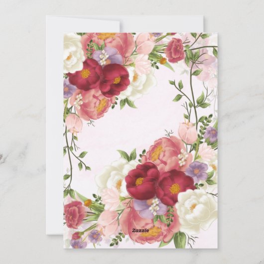 carte faire-part de mariage (Dos)