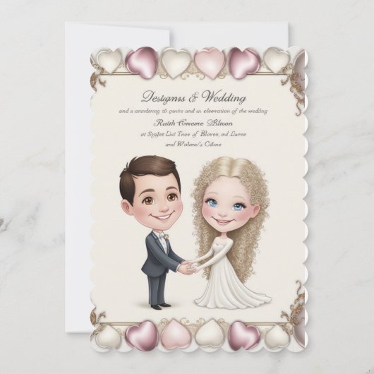 carte faire-part de mariage (Dos)