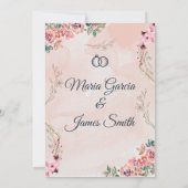 Carte faire-part de mariage (Dos)