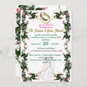 carte faire-part de mariage (Devant / Derrière)