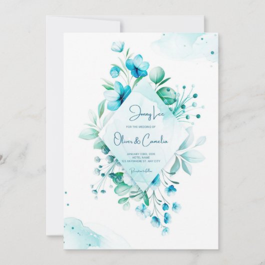 carte faire-part de mariage (Devant)