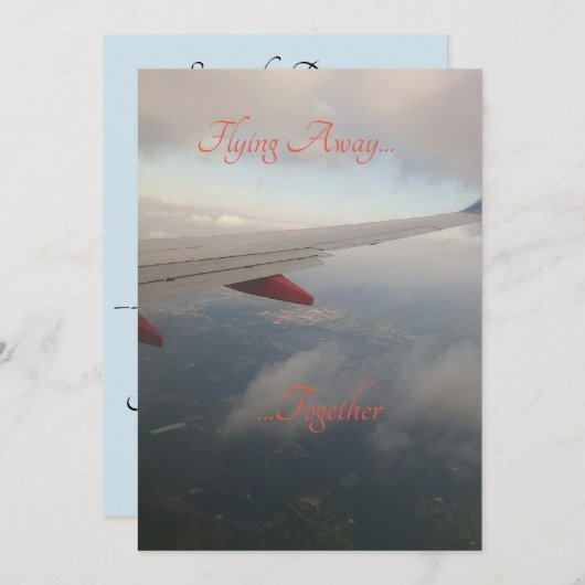 Carte faire-part de mariage (Devant / Derrière)