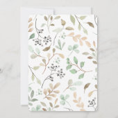 Carte Faire-part de mariage 5 pouces * 7 pouces (Dos)