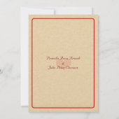 Carte faire-part de mariage "Alice au pays des mer (Dos)